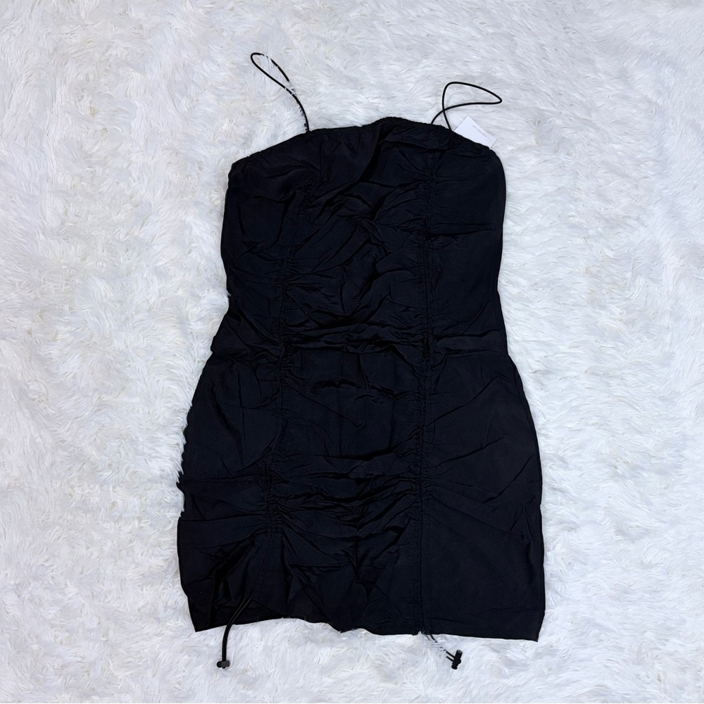 Forever 21 Black Ruched Dress